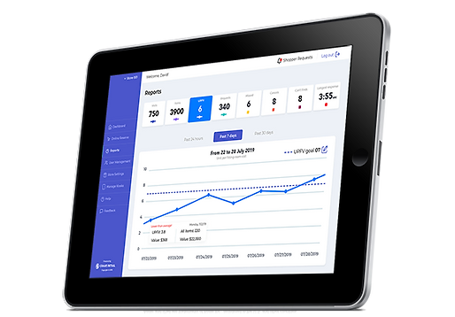 Crave Retail Fitting Room Analytics iPad Tablet