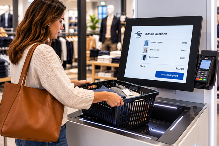 Retail RFID Basket Scanner Hardware